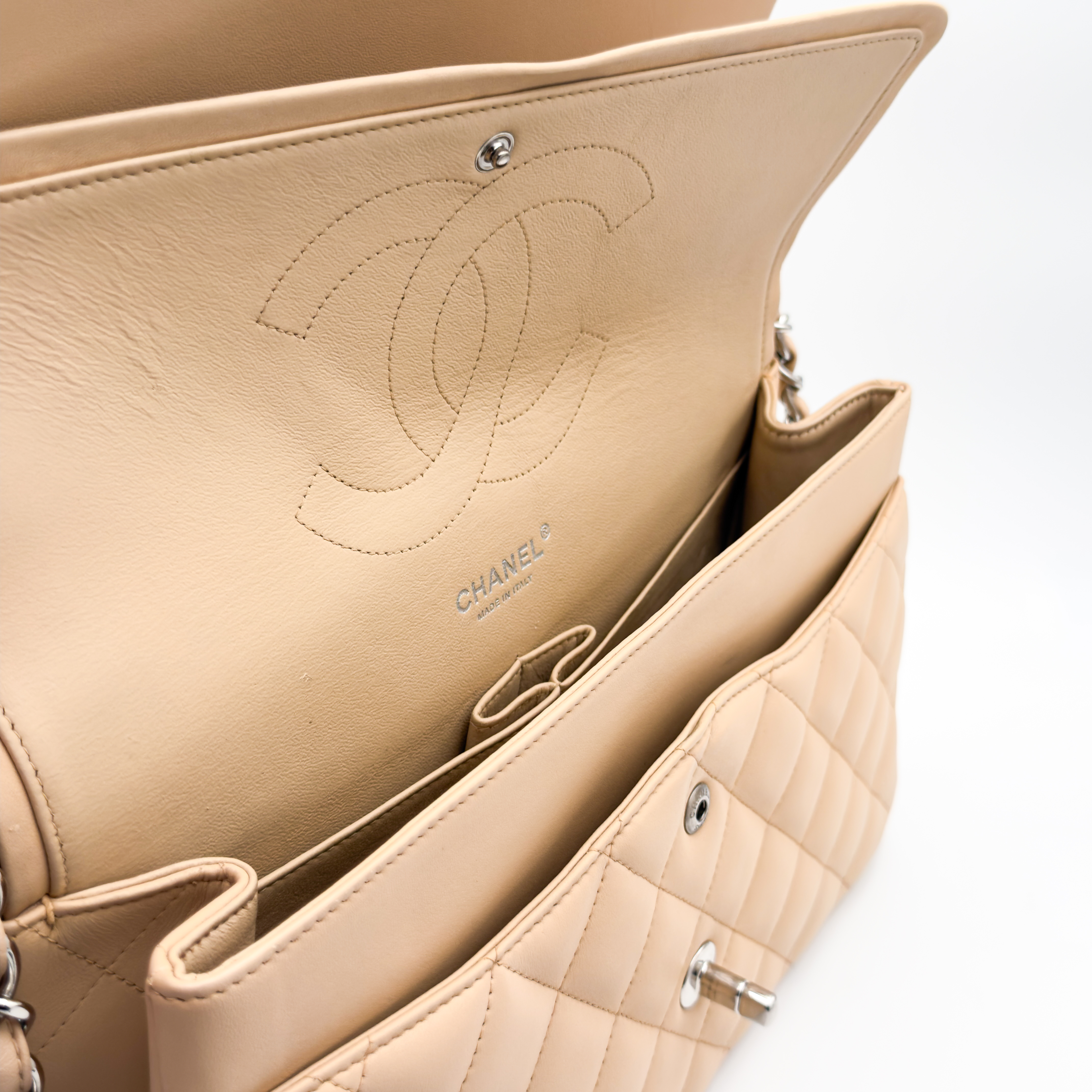 Chanel Jumbo 30 - Beige/Lambskin - HW Silver — foto 9