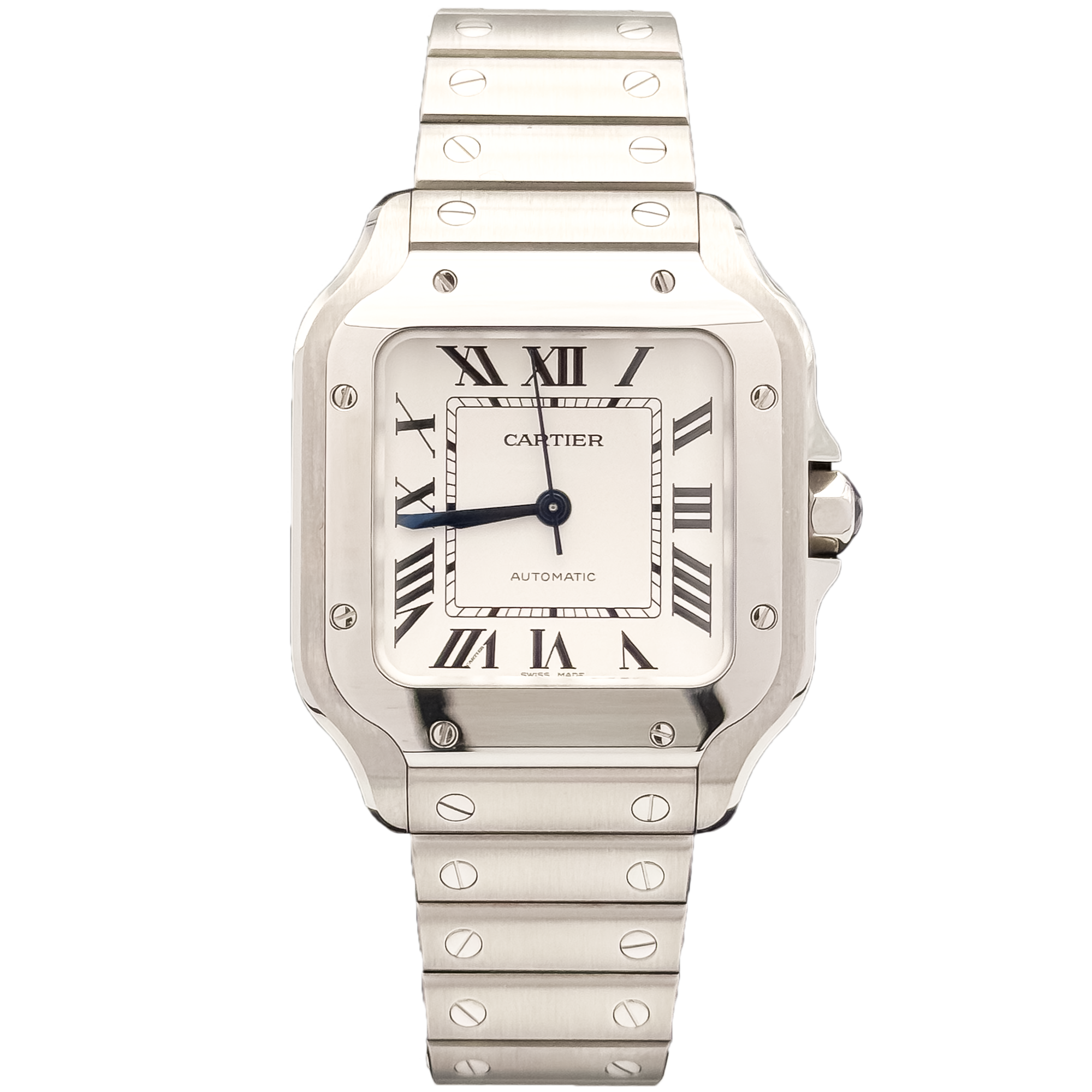 Cartier Santos M White