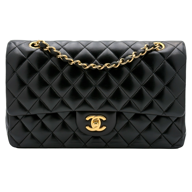 Chanel Classic 11.12 25 - Nera/Lambskin - HW Oro