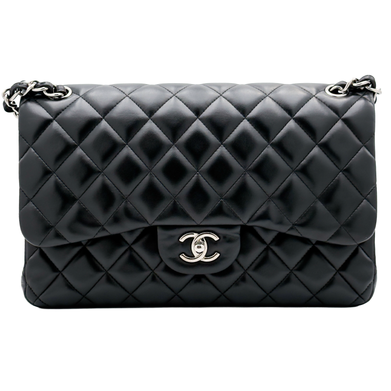 Chanel Jumbo 30 - Nera/Lambskin - HW Silver