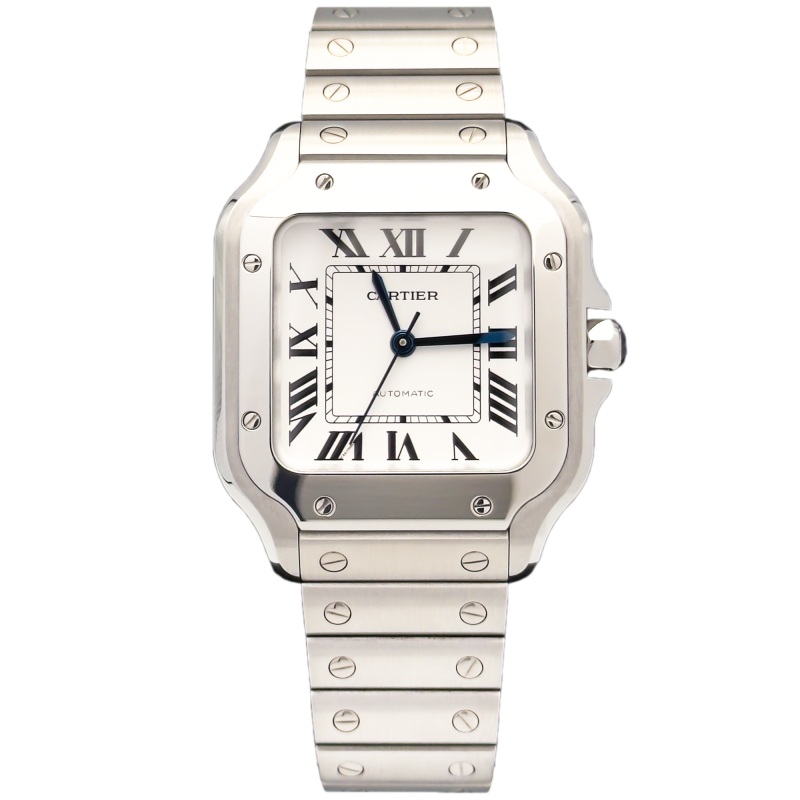 Cartier Santos M White
