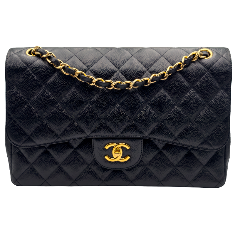 Chanel Jumbo 30 - Nera/Caviar - HW Gold