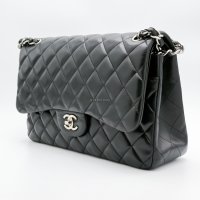 Jumbo - Nera/Lambskin - HW Silver — foto 13